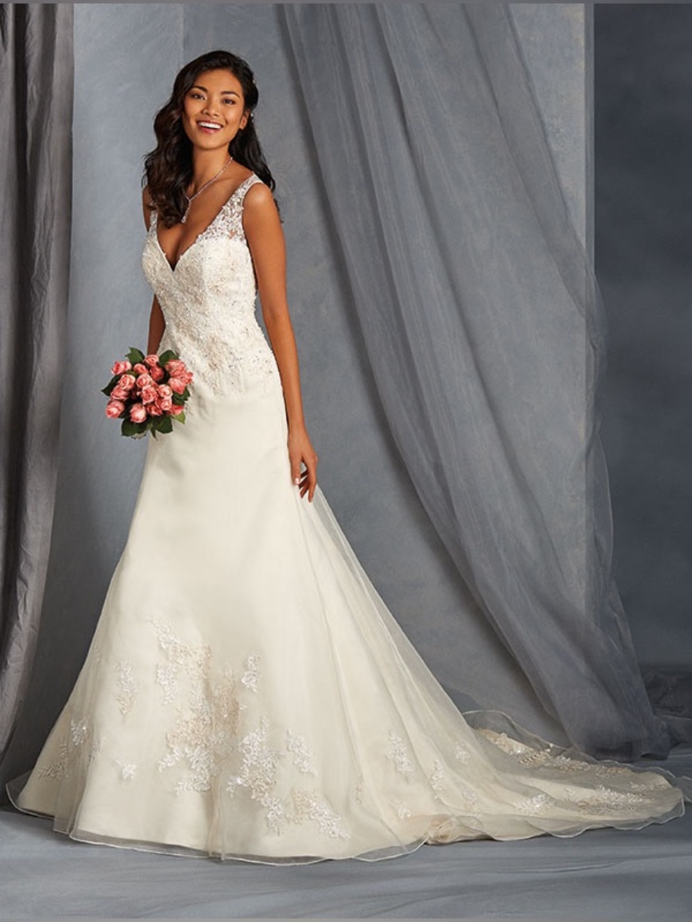 NWT Alfred Angelo Ivory and Cream Lace Beaded Wedding Bridal Gown Dress 6